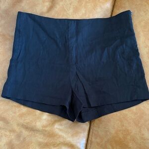 W118 by Walter Baker High Waist Black Shorts - Linen Blend - Size 2